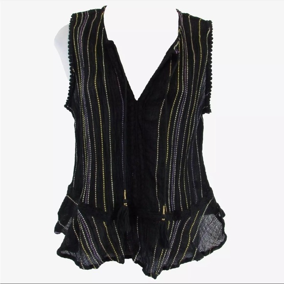 Michael Stars Women’s Striped Blouse - Picture 1 of 8